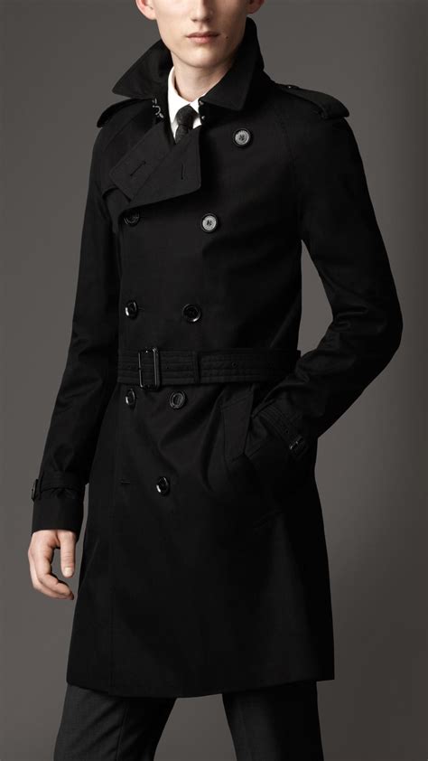 burberry trench coat black men|Burberry cashmere trench coat men's.